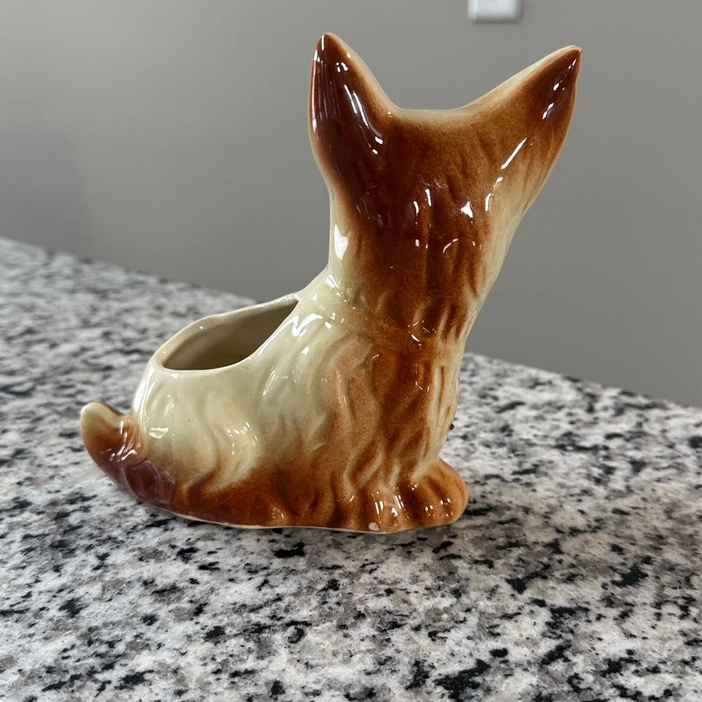 Vintage West Highland Terrier Ceramic Planter